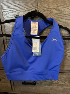 Reebok Women's Royal Blue Racerback Sports Bra - XL